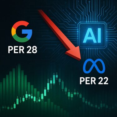 アルファベットよりメタを買うべき？PER28倍対22倍で見えた「決定的な割安感」