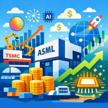 ASML時価総額5000億ドル突破！TSMCの投資加速で笑う「最強の装置株」とは│米国株投資で幸せ作り