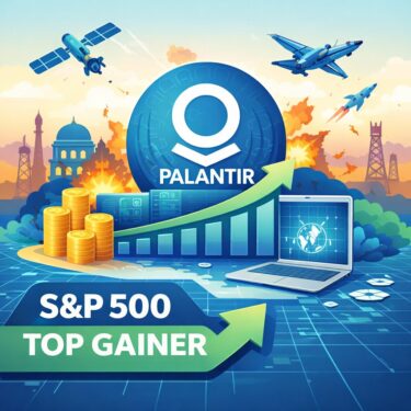 【PLTR】パランティアがS&P500の上昇率トップに！中東情勢で見えた「有事に強い」理由